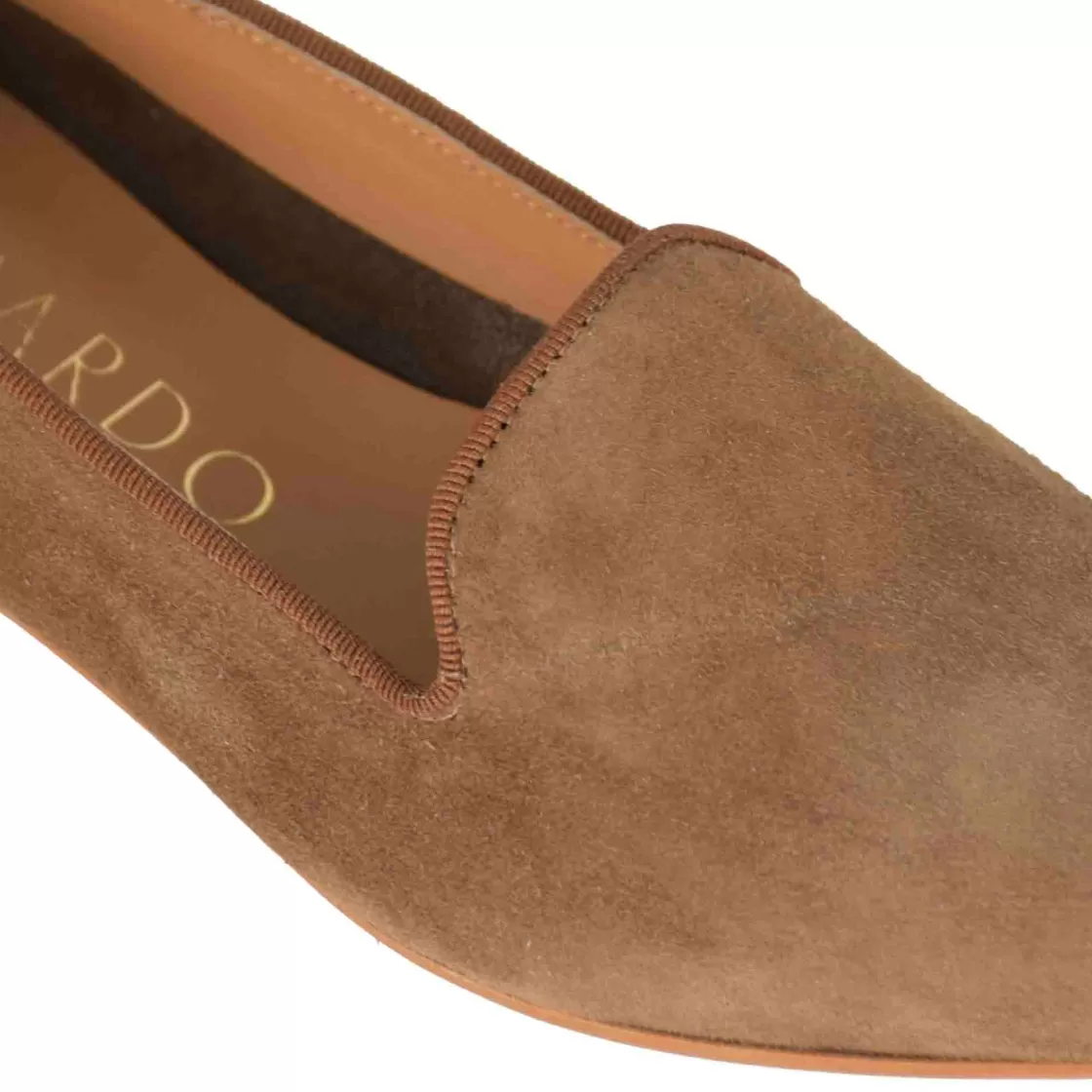 Flash Sale Leonardo Shoes Ballerina A Punta Da Donna In Pelle Scamosciata Colore Marrone