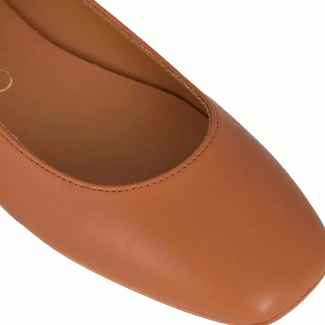 Cheap Leonardo Shoes Ballerina Casual Da Donna In Pelle Liscia Colore Fatta A Mano Marrone