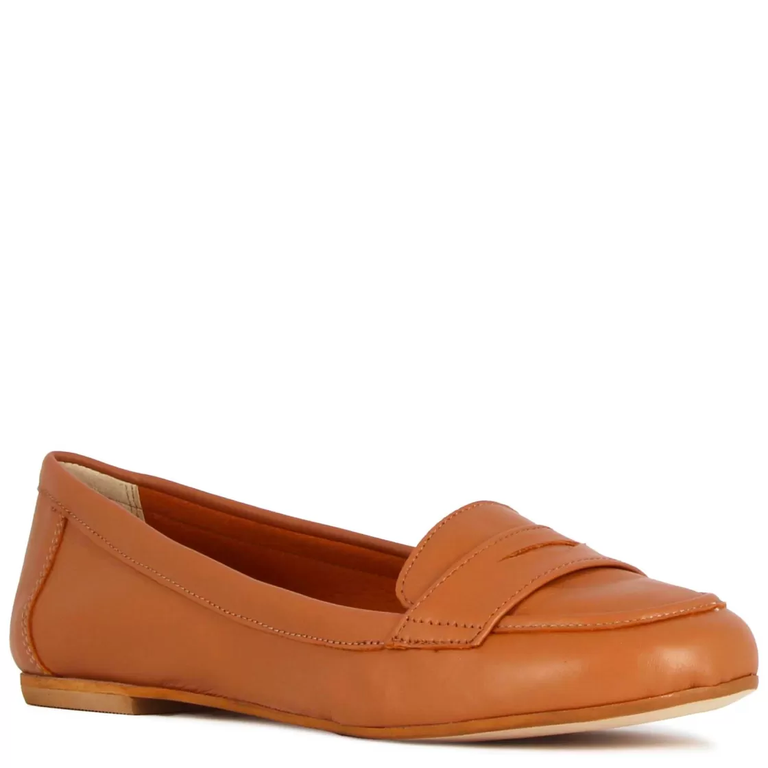 Hot Leonardo Shoes Ballerina Classica Da Donna In Pelle Colore Marrone