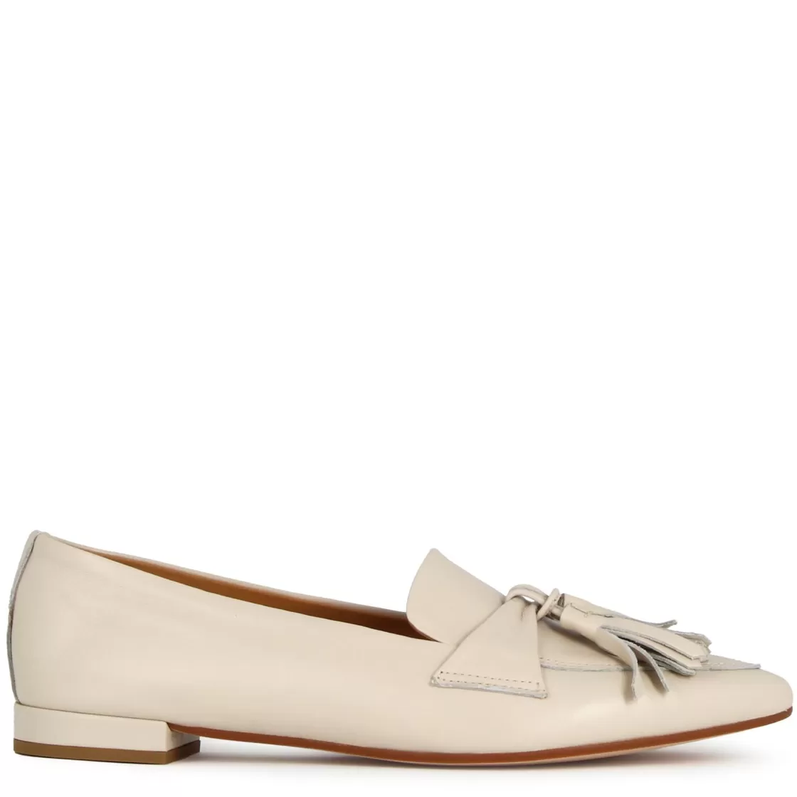 Hot Leonardo Shoes Ballerina Da Donna Casual Con Nappine Colore Beige