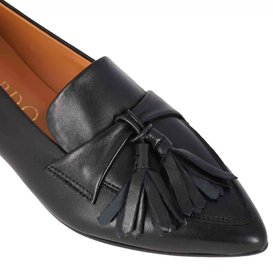 Hot Leonardo Shoes Ballerina Da Donna Casual Con Nappine Colore Nero