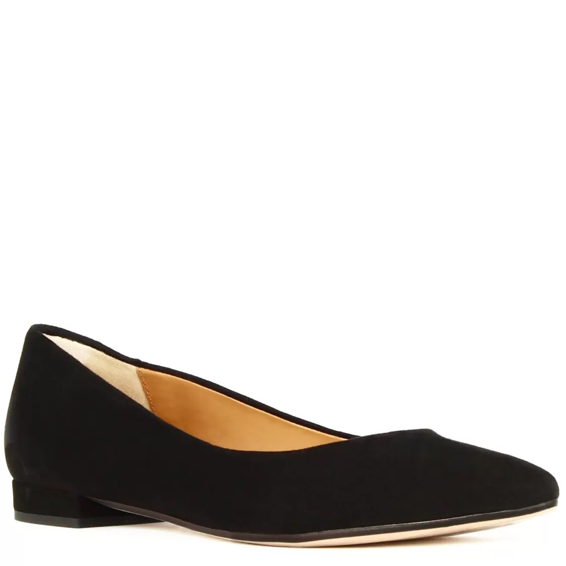 Cheap Leonardo Shoes Ballerina Raffinata Da Donna In Pelle Scamosciata Colore Nero