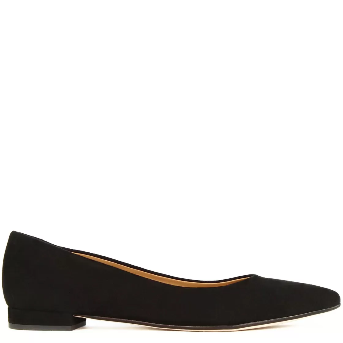 Cheap Leonardo Shoes Ballerina Raffinata Da Donna In Pelle Scamosciata Colore Nero