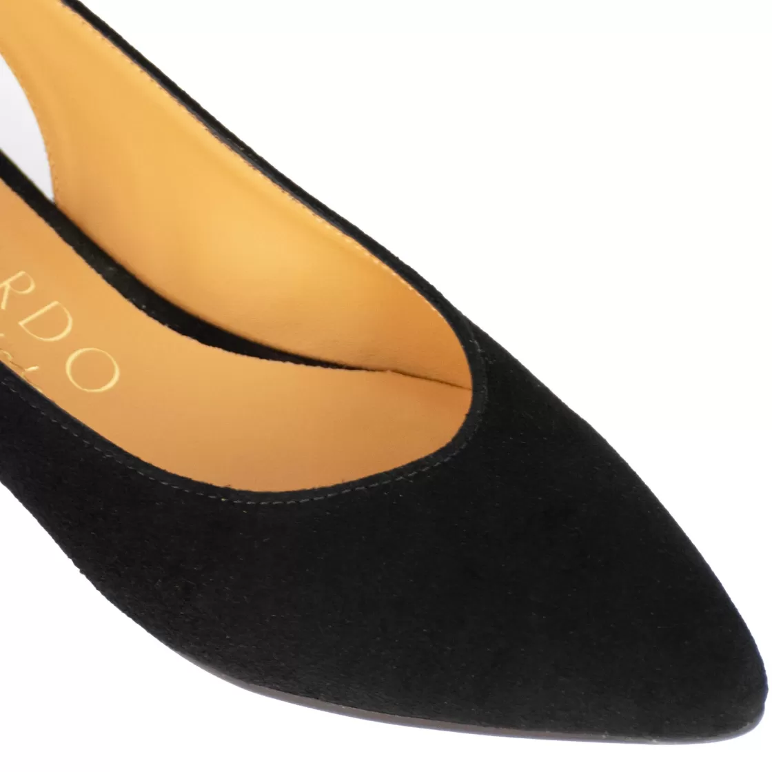 Shop Leonardo Shoes Ballerina Slingback Da Donna In Pelle Scamosciata Colore Nero