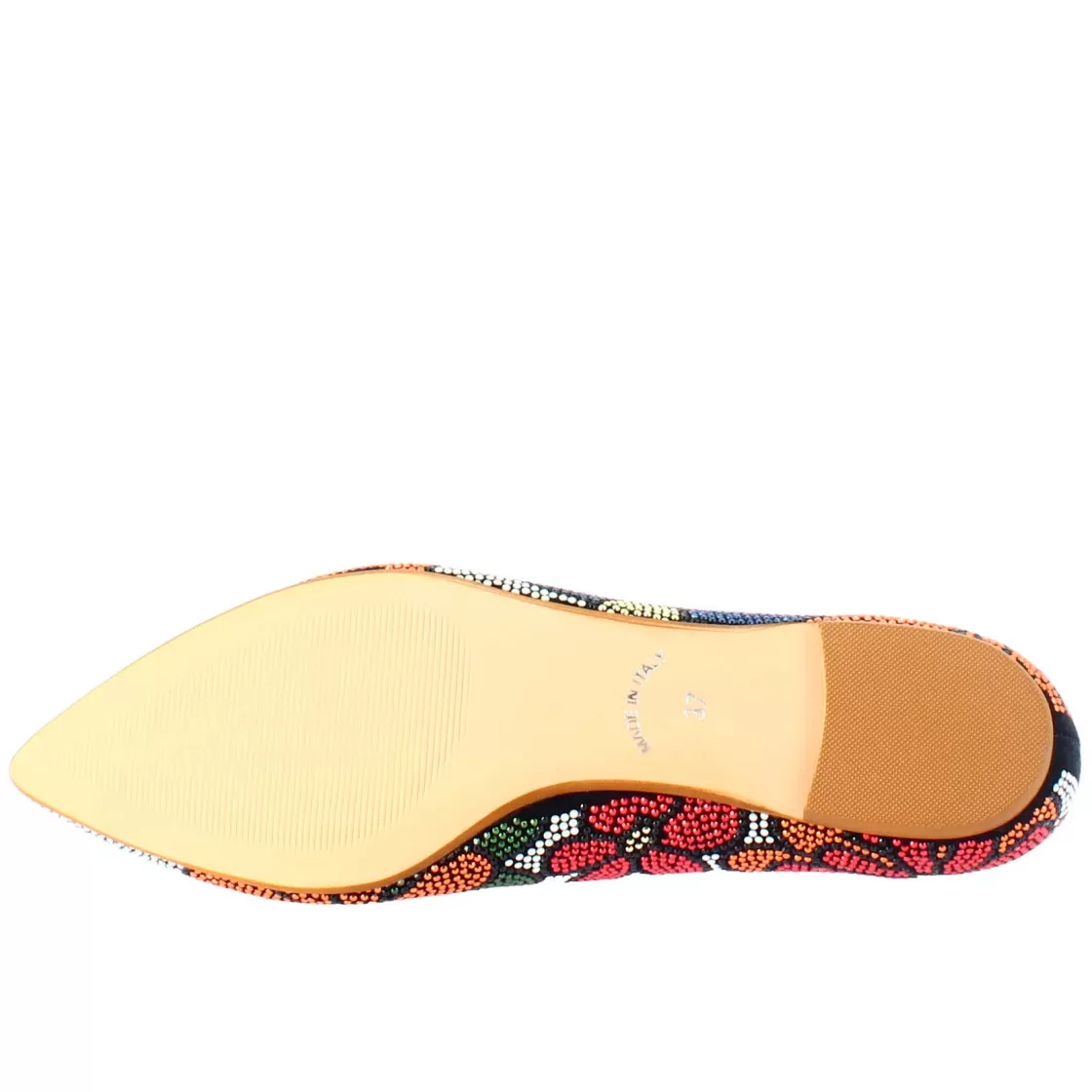 Online Leonardo Shoes Ballerine Da Donna Scuro In Pelle Scamosciata Con Strass Blu