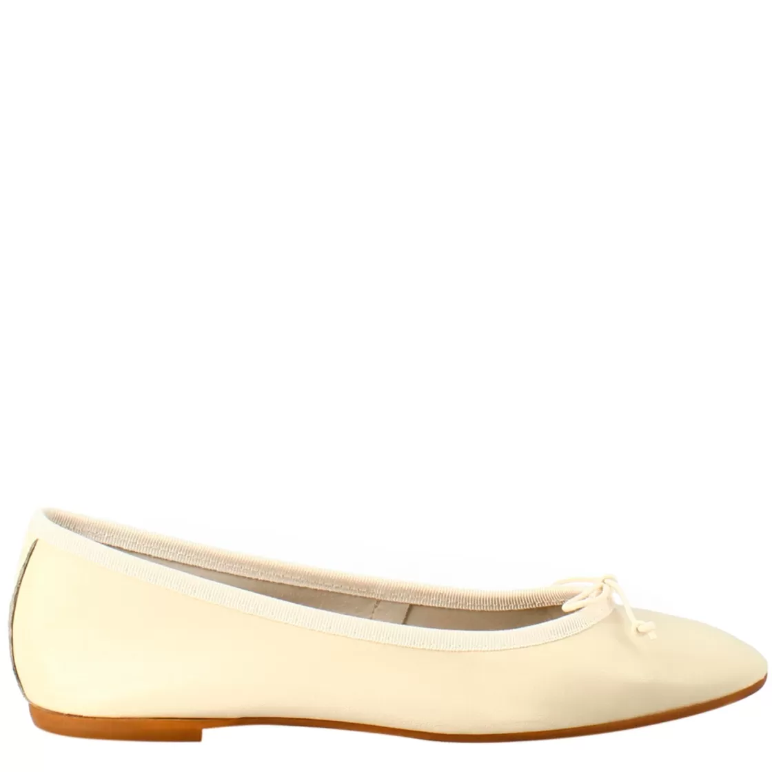 Hot Leonardo Shoes Ballerine Leggere Da Donna Color In Pelle Liscia Beige