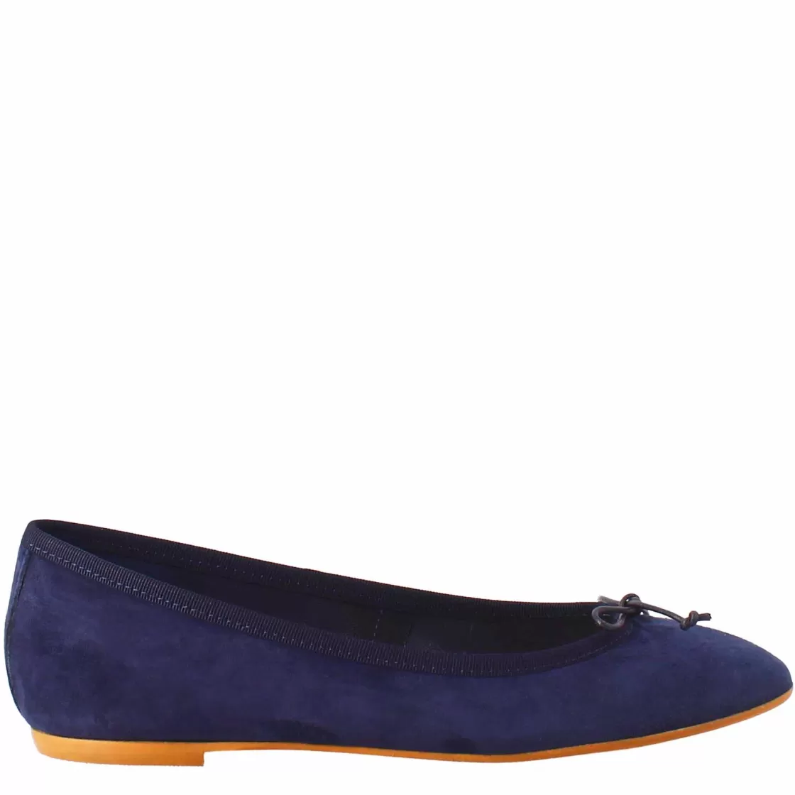 Best Sale Leonardo Shoes Ballerine Leggere Da Donna Color Blu In Camoscio Sfoderate Blu Scuro