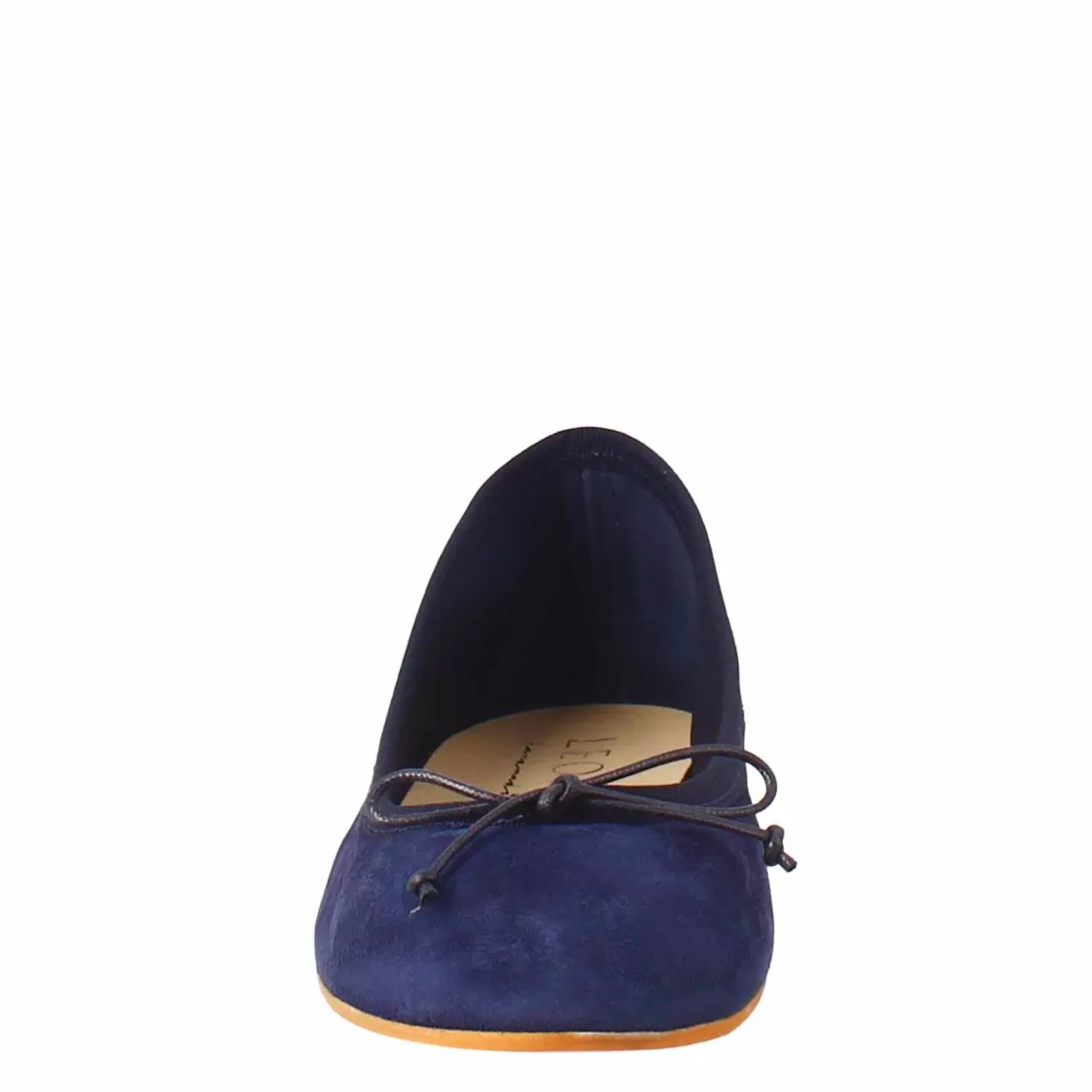Best Sale Leonardo Shoes Ballerine Leggere Da Donna Color Blu In Camoscio Sfoderate Blu Scuro