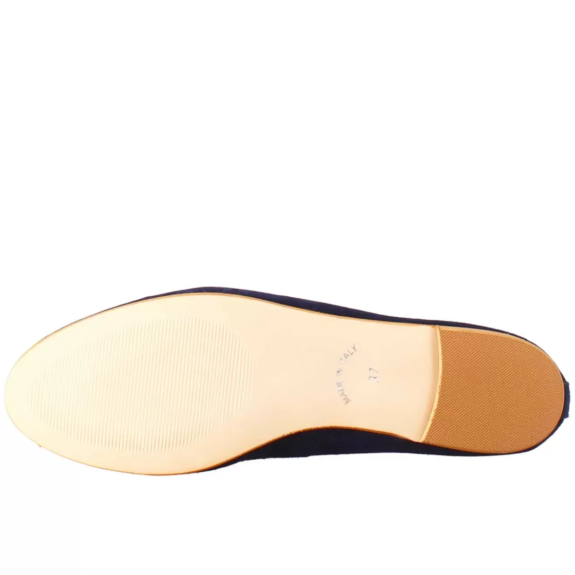 Best Sale Leonardo Shoes Ballerine Leggere Da Donna Color Blu In Camoscio Sfoderate Blu Scuro