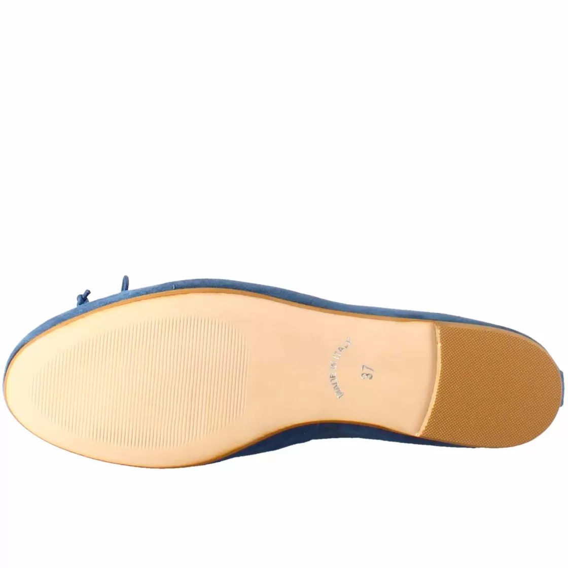 Best Leonardo Shoes Ballerine Leggere Da Donna Color In Pelle Liscia Sfoderate Blu