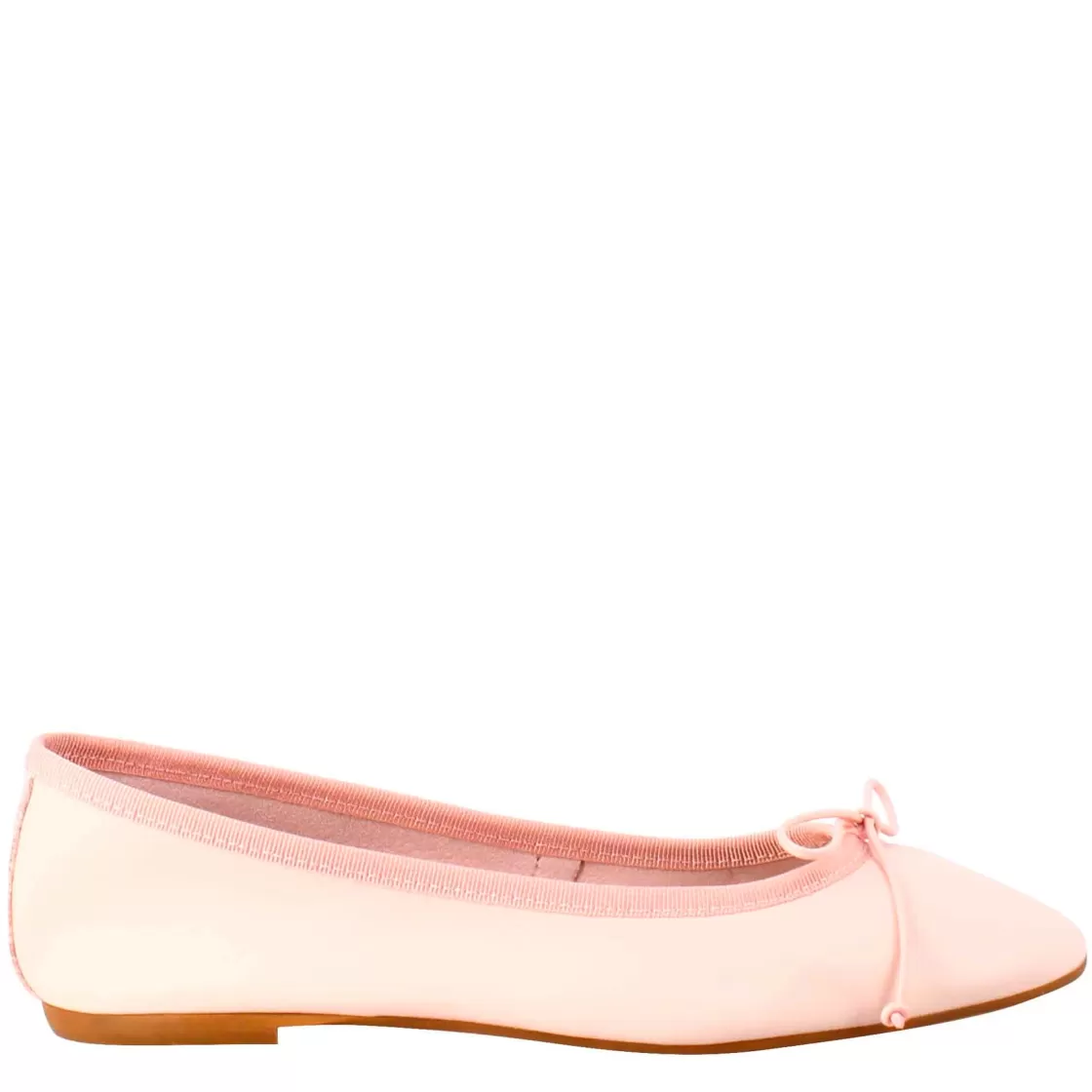 New Leonardo Shoes Ballerine Leggere Da Donna Color In Pelle Liscia Cipria
