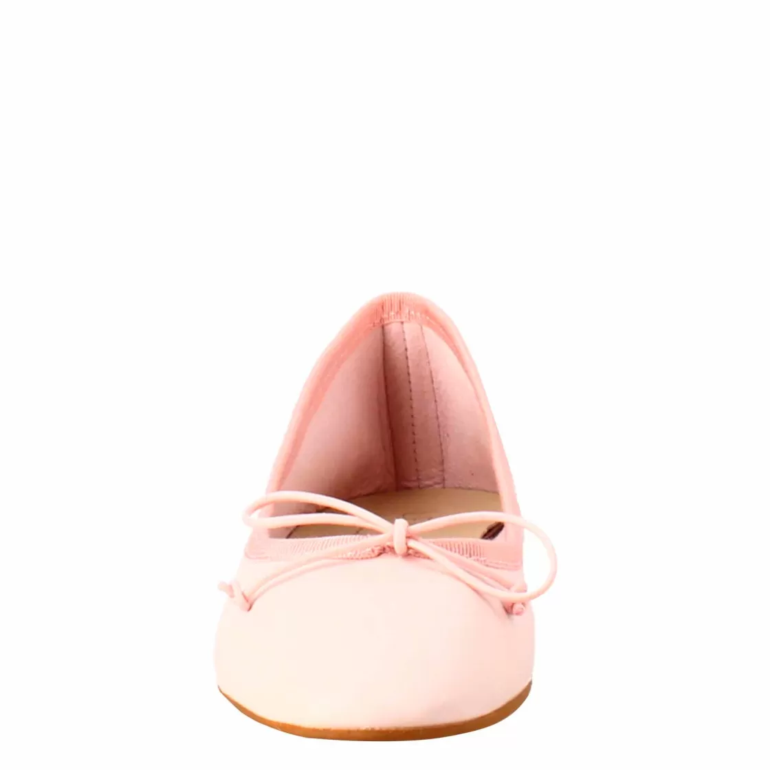 New Leonardo Shoes Ballerine Leggere Da Donna Color In Pelle Liscia Cipria