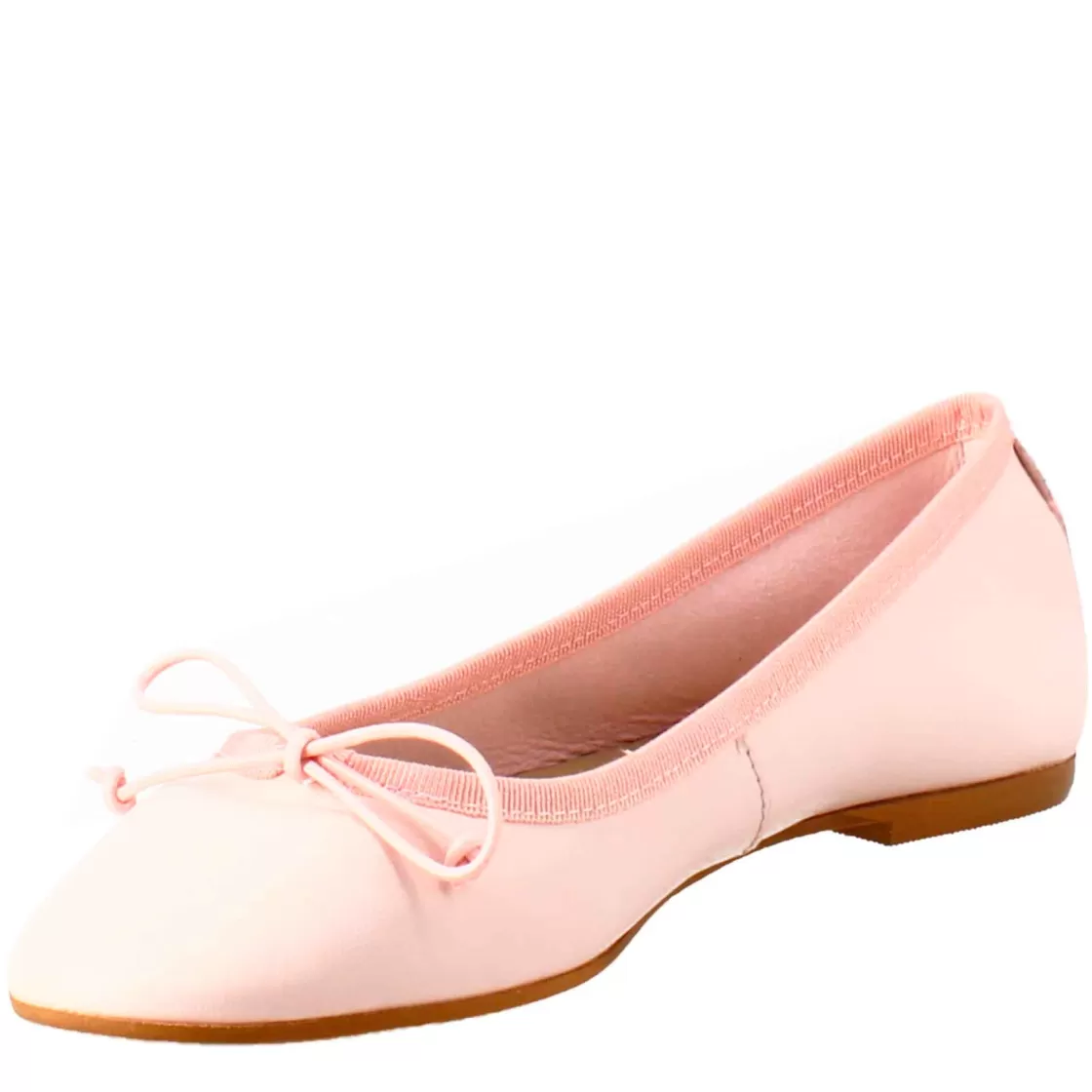 New Leonardo Shoes Ballerine Leggere Da Donna Color In Pelle Liscia Cipria