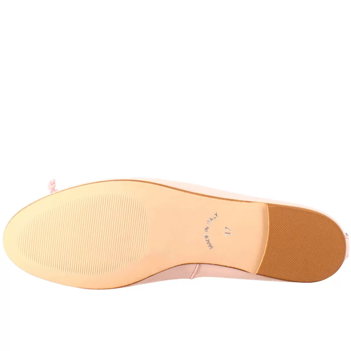 New Leonardo Shoes Ballerine Leggere Da Donna Color In Pelle Liscia Cipria