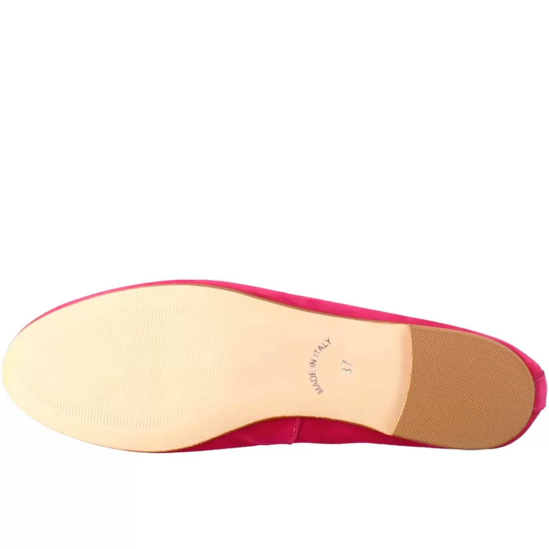 Store Leonardo Shoes Ballerine Leggere Da Donna Color In Camoscio Sfoderate Fuxia