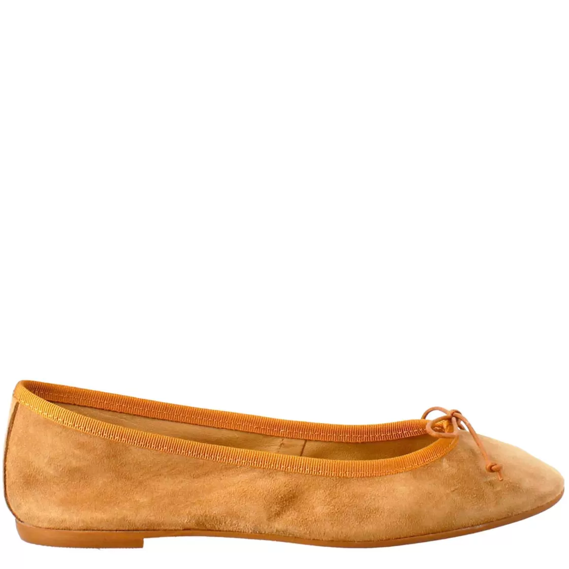 Sale Leonardo Shoes Ballerine Leggere Da Donna Color Marrone In Camoscio Sfoderate Marrone Chiaro