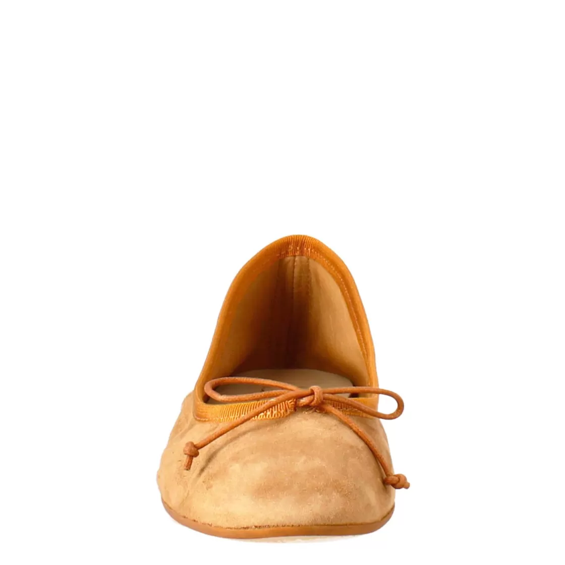 Sale Leonardo Shoes Ballerine Leggere Da Donna Color Marrone In Camoscio Sfoderate Marrone Chiaro