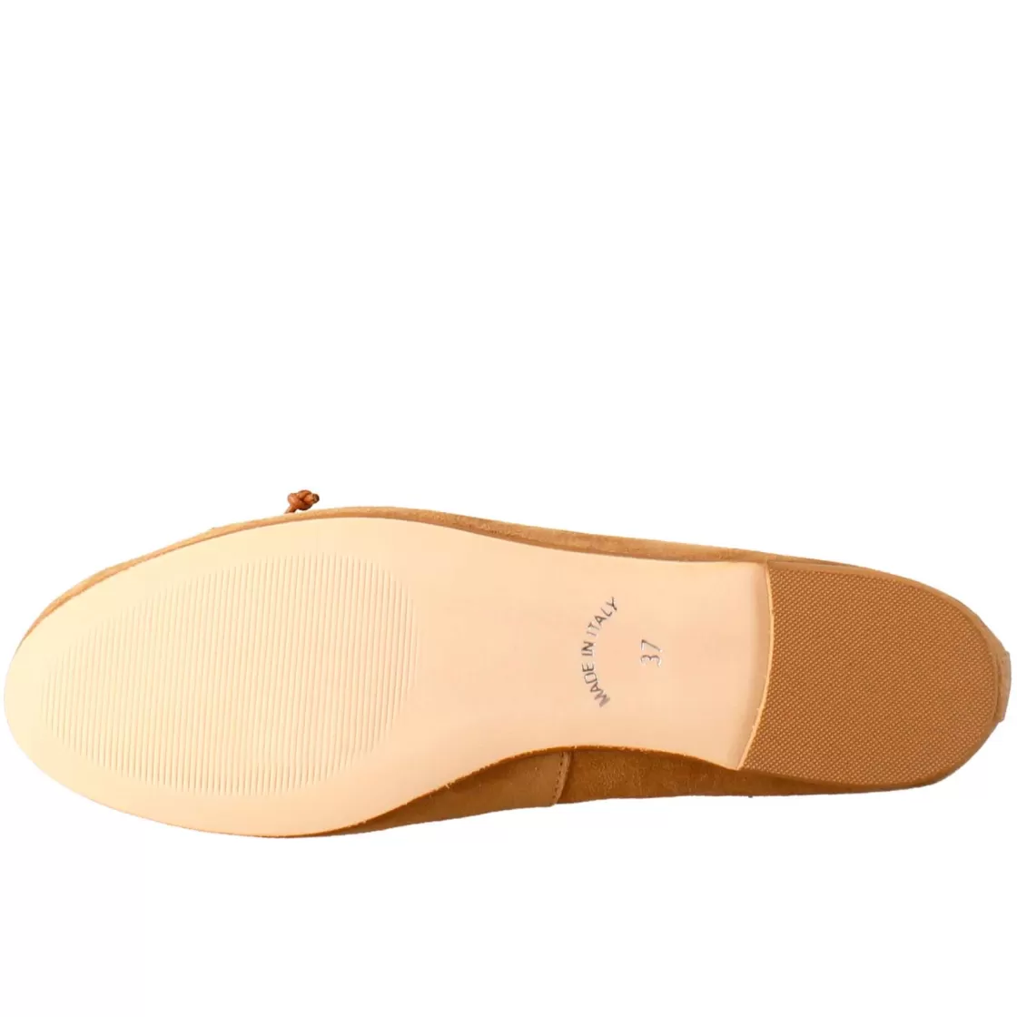 Sale Leonardo Shoes Ballerine Leggere Da Donna Color Marrone In Camoscio Sfoderate Marrone Chiaro