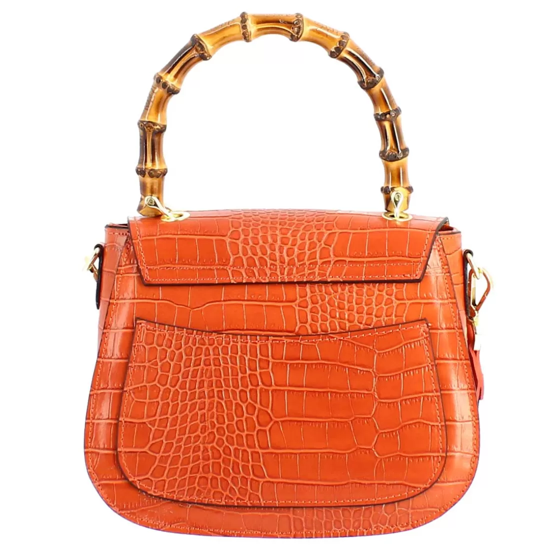 Best Leonardo Shoes Borsa A Mano Artigianale Da Donna In Pelle Con Tracolla Rimovibile Arancione