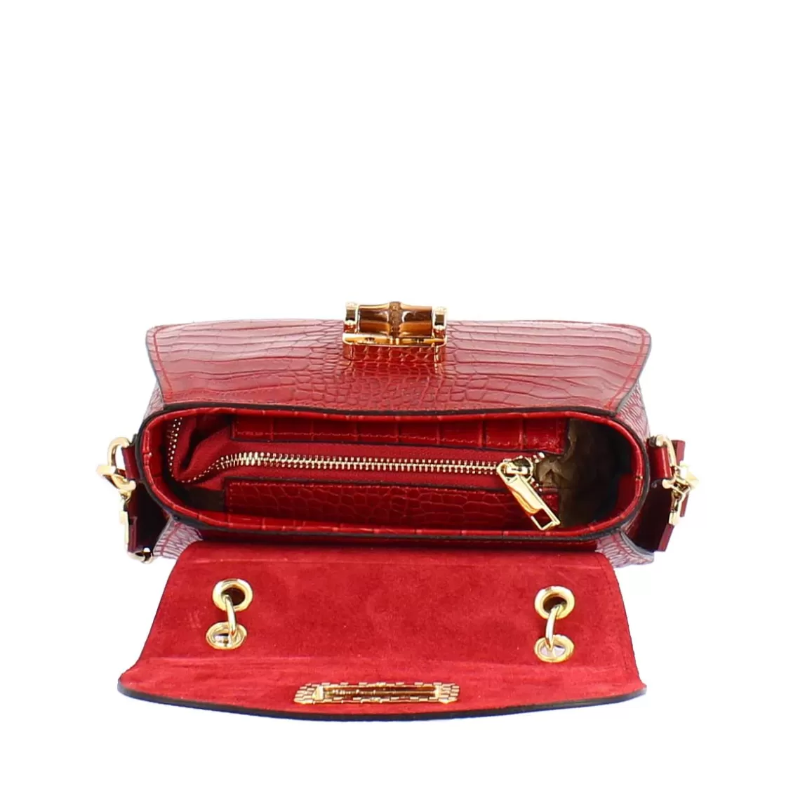 Clearance Leonardo Shoes Borsa A Mano Artigianale Da Donna In Pelle Con Tracolla Rimovibile Bordeaux