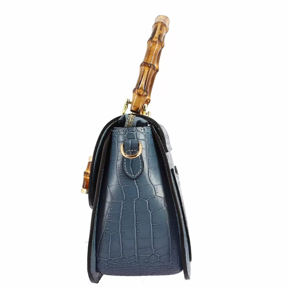 Clearance Leonardo Shoes Borsa A Mano Artigianale Da Donna In Pelle Celeste Con Tracolla Rimovibile Azzurro