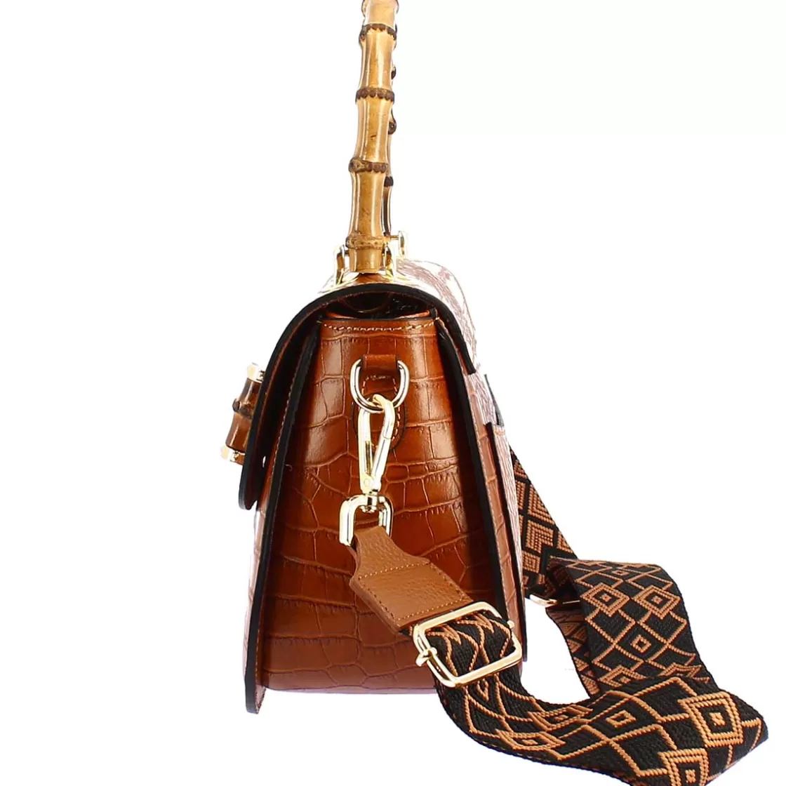Cheap Leonardo Shoes Borsa A Mano Artigianale Da Donna In Pelle Con Tracolla Rimovibile Marrone