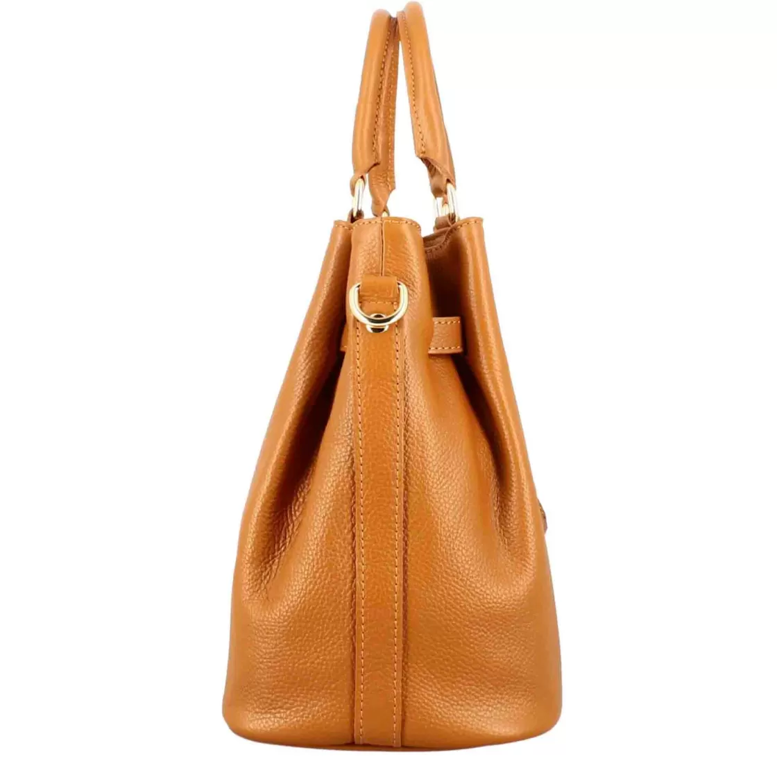 Best Sale Leonardo Shoes Borsa A Mano Frida In Pelle Con Tracolla Rimovibile Colore Marrone
