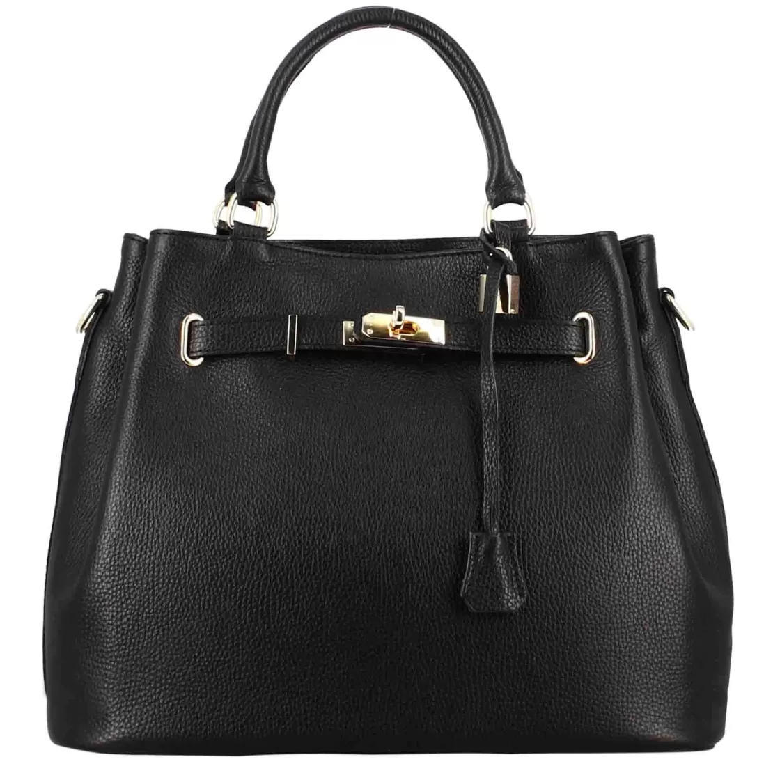 Discount Leonardo Shoes Borsa A Mano Frida In Pelle Con Tracolla Rimovibile Colore Nero