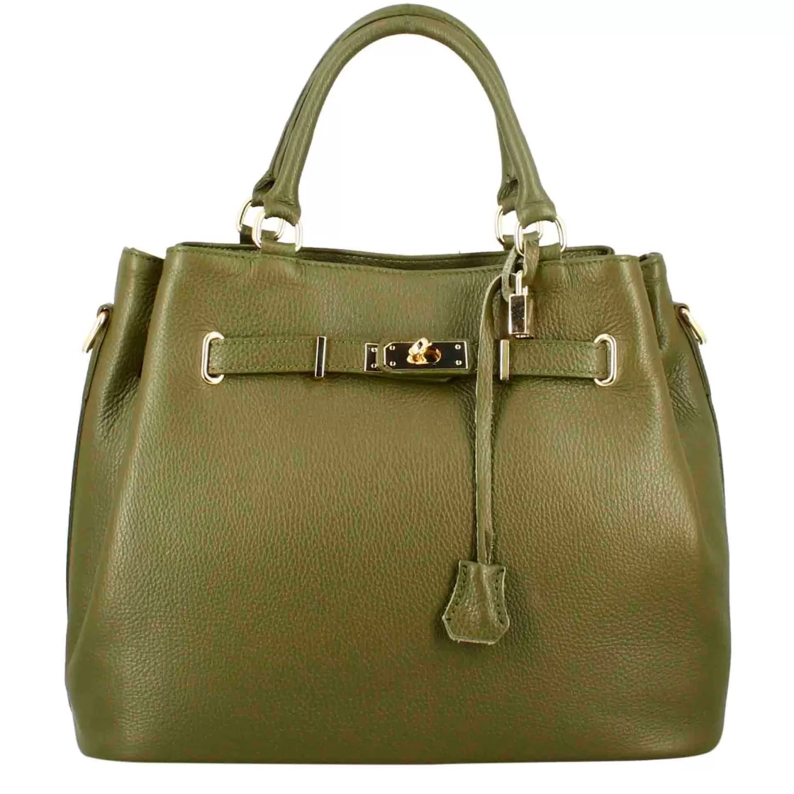 Flash Sale Leonardo Shoes Borsa A Mano Frida In Pelle Con Tracolla Rimovibile Colore Verde