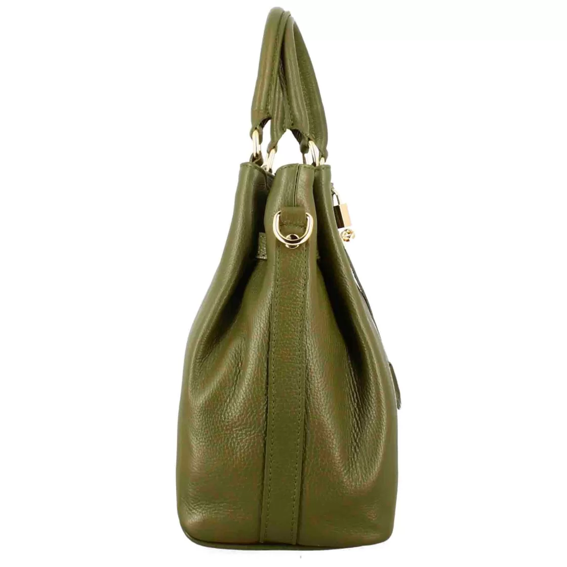 Flash Sale Leonardo Shoes Borsa A Mano Frida In Pelle Con Tracolla Rimovibile Colore Verde