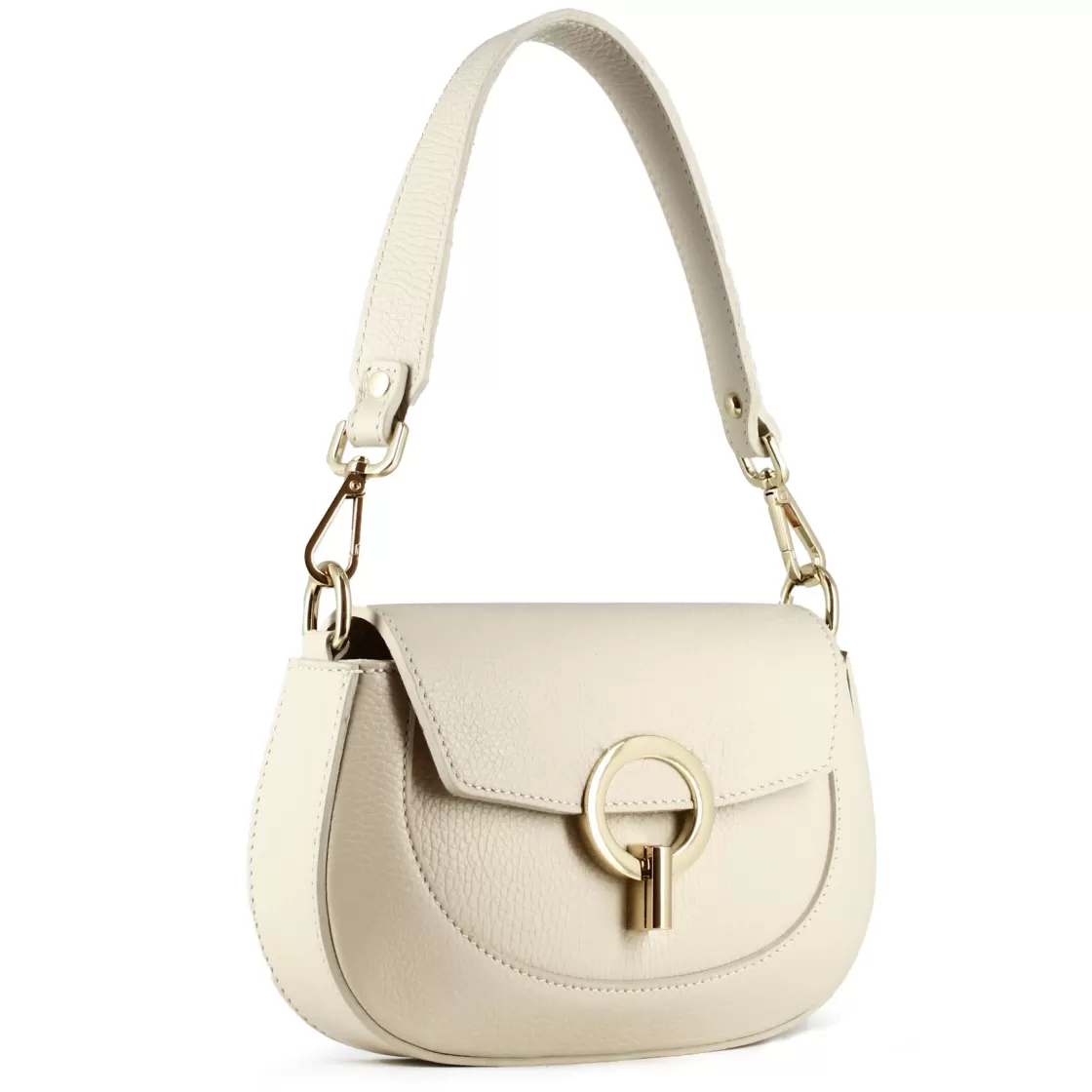 Online Leonardo Shoes Borsa A Mano Grace Da Donna In Pelle Colore Beige