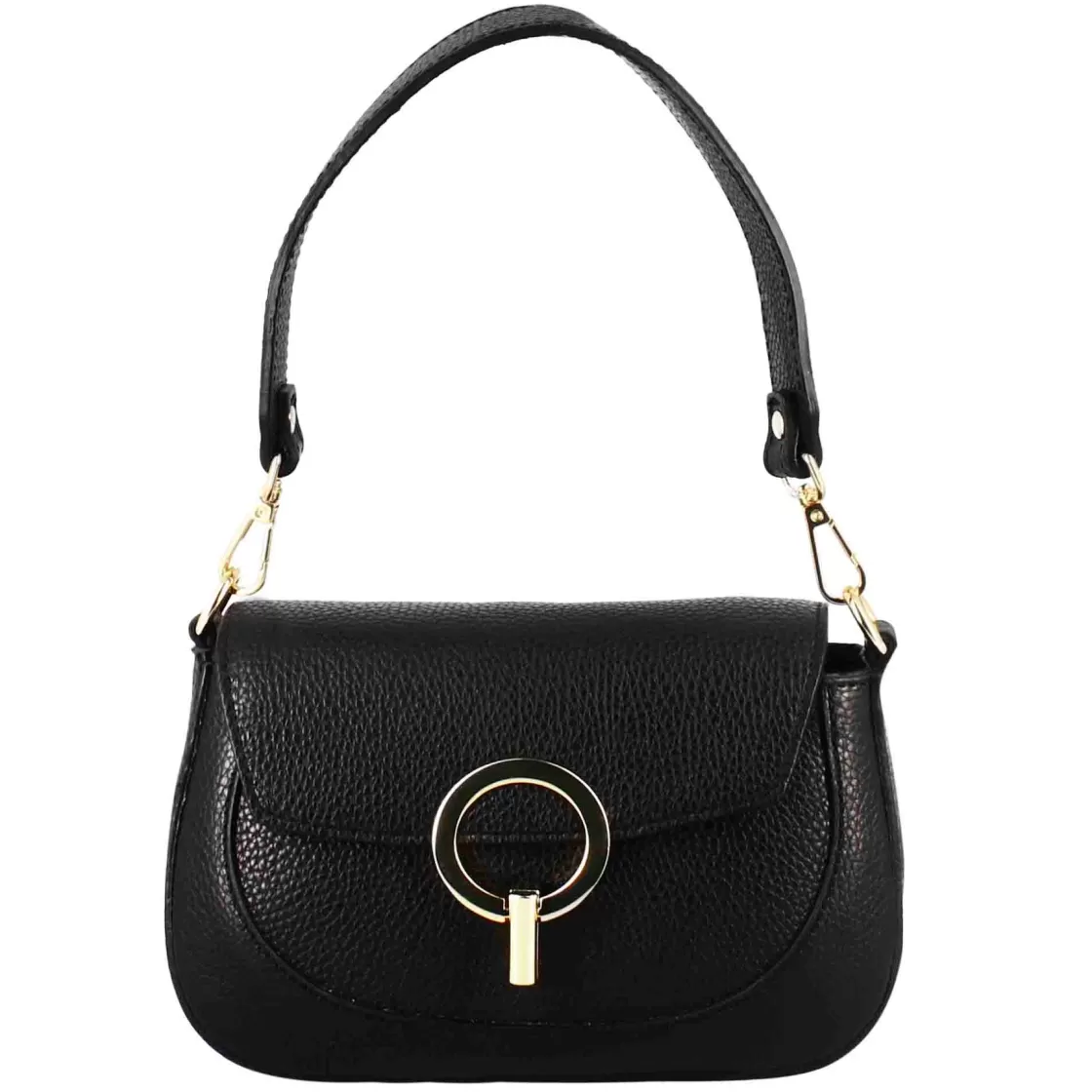 Sale Leonardo Shoes Borsa A Mano Grace Da Donna In Pelle Colore Nero