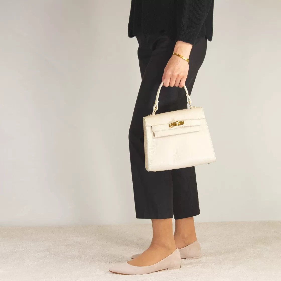 Store Leonardo Shoes Borsa A Mano Lady K Da Donna In Pelle Colore Beige