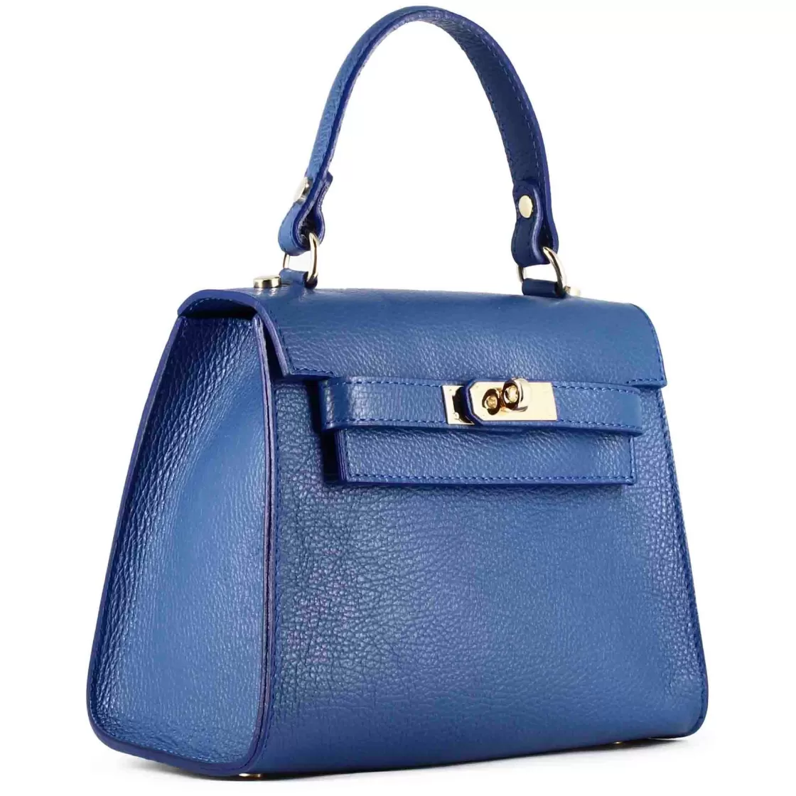 Best Sale Leonardo Shoes Borsa A Mano Lady K Da Donna In Pelle Colore Blu