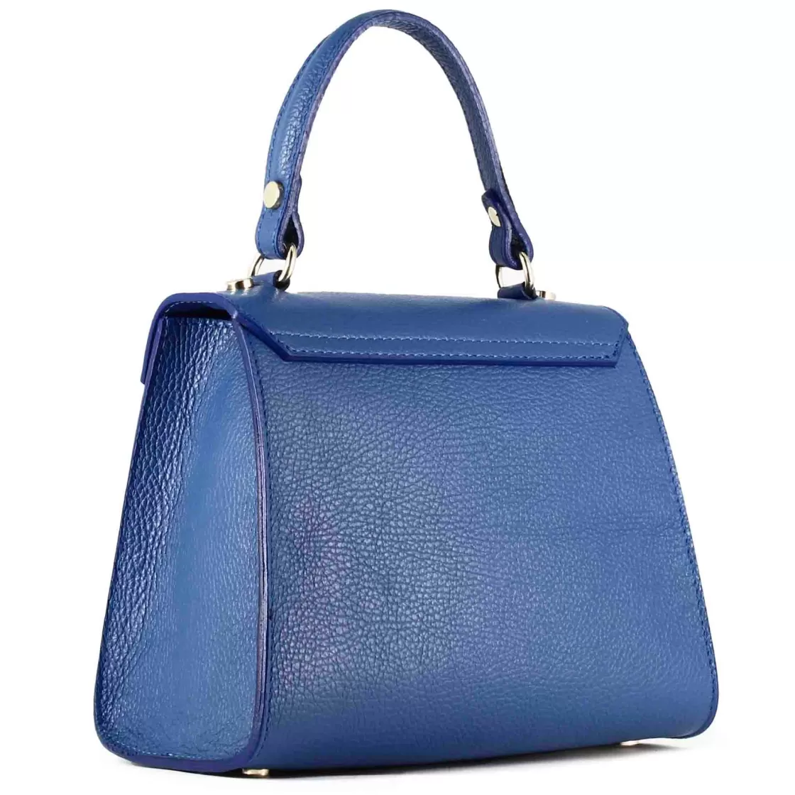 Best Sale Leonardo Shoes Borsa A Mano Lady K Da Donna In Pelle Colore Blu