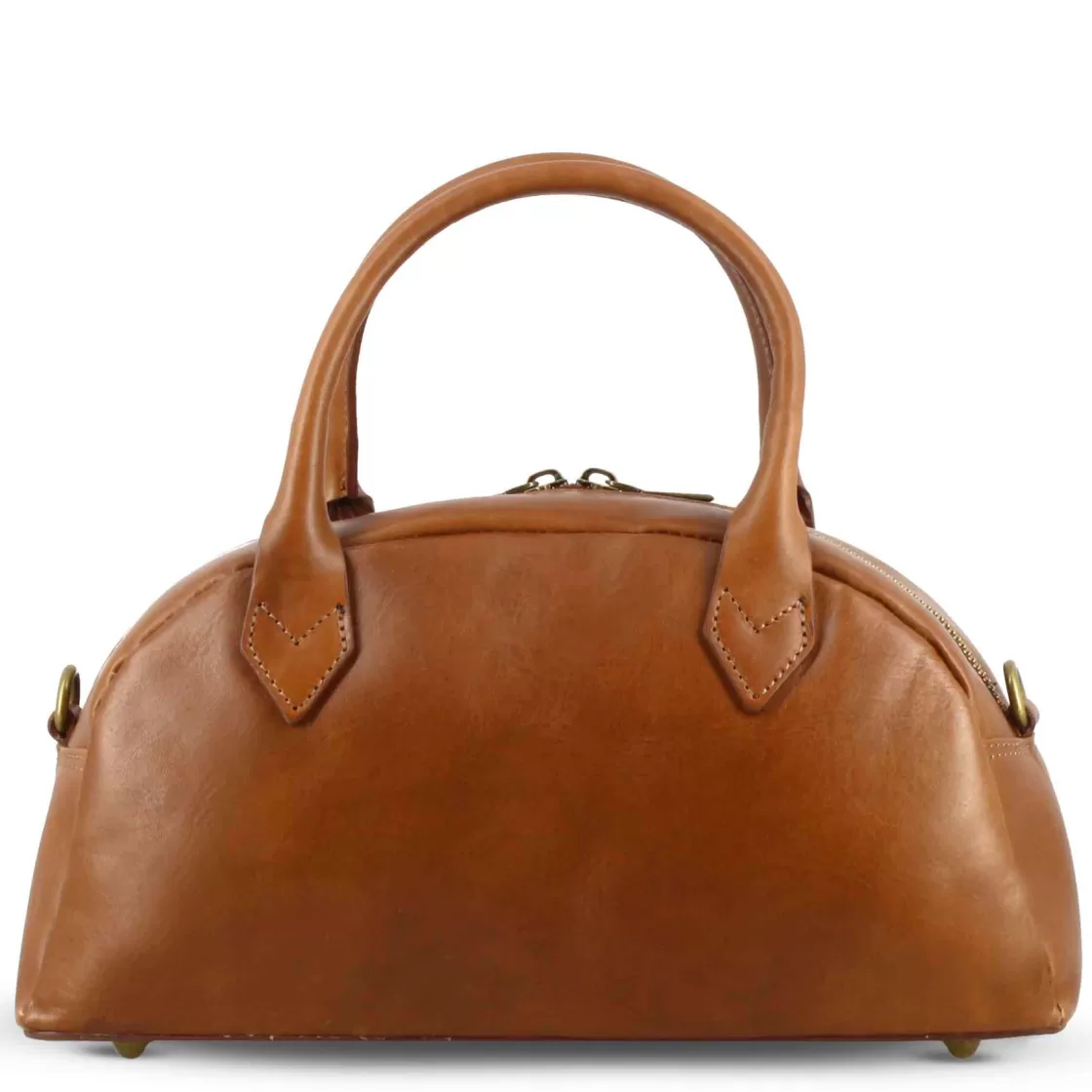 Best Sale Leonardo Shoes Borsa A Mano Tulia Bauletto Da Donna In Pelle Colore Marrone