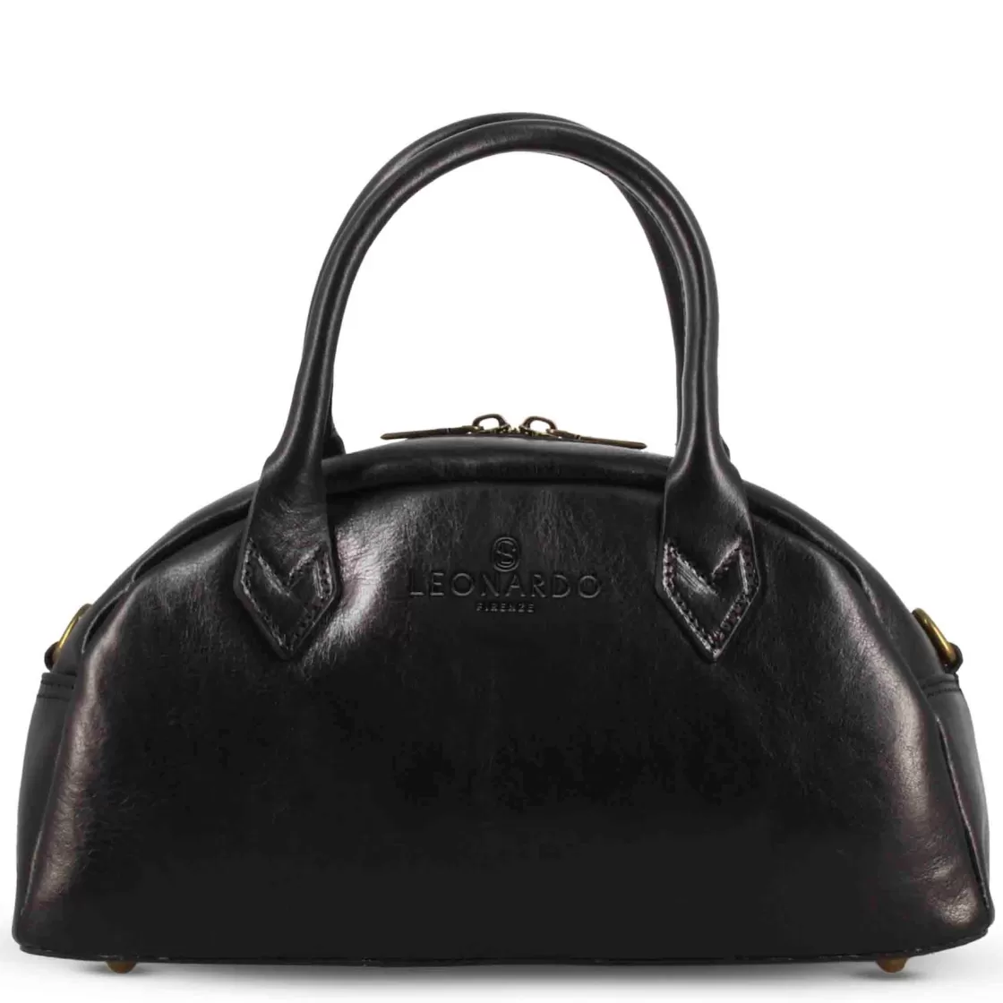 Sale Leonardo Shoes Borsa A Mano Tulia Bauletto Da Donna In Pelle Colore Nero