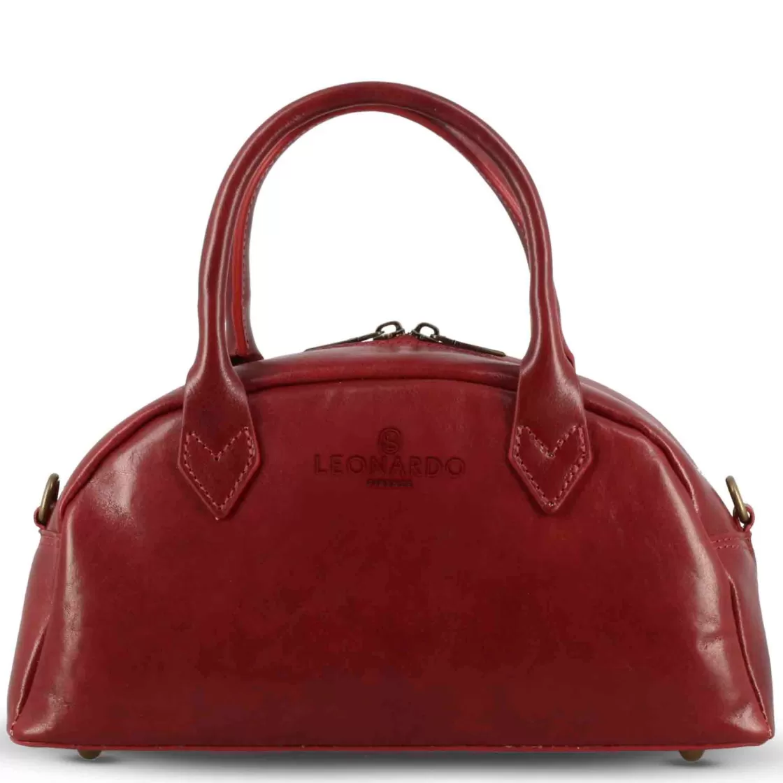 Flash Sale Leonardo Shoes Borsa A Mano Tulia Bauletto Da Donna In Pelle Colore Rosso