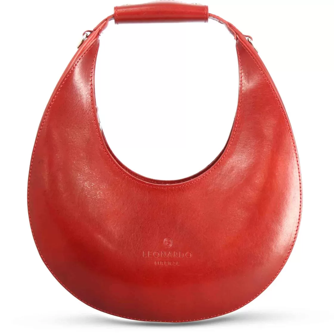 Outlet Leonardo Shoes Borsa A Spalla Olimpia Da Donna In Pelle Colore Rosso