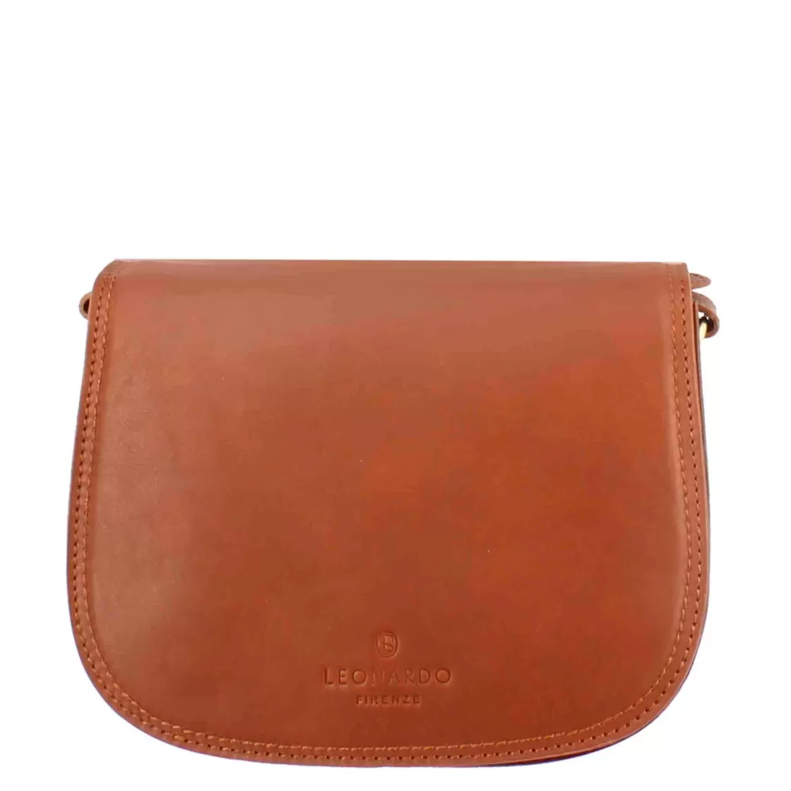 New Leonardo Shoes Borsa Essential Da Donna In Pelle Liscia Colore Marrone