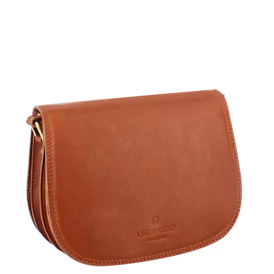 New Leonardo Shoes Borsa Essential Da Donna In Pelle Liscia Colore Marrone