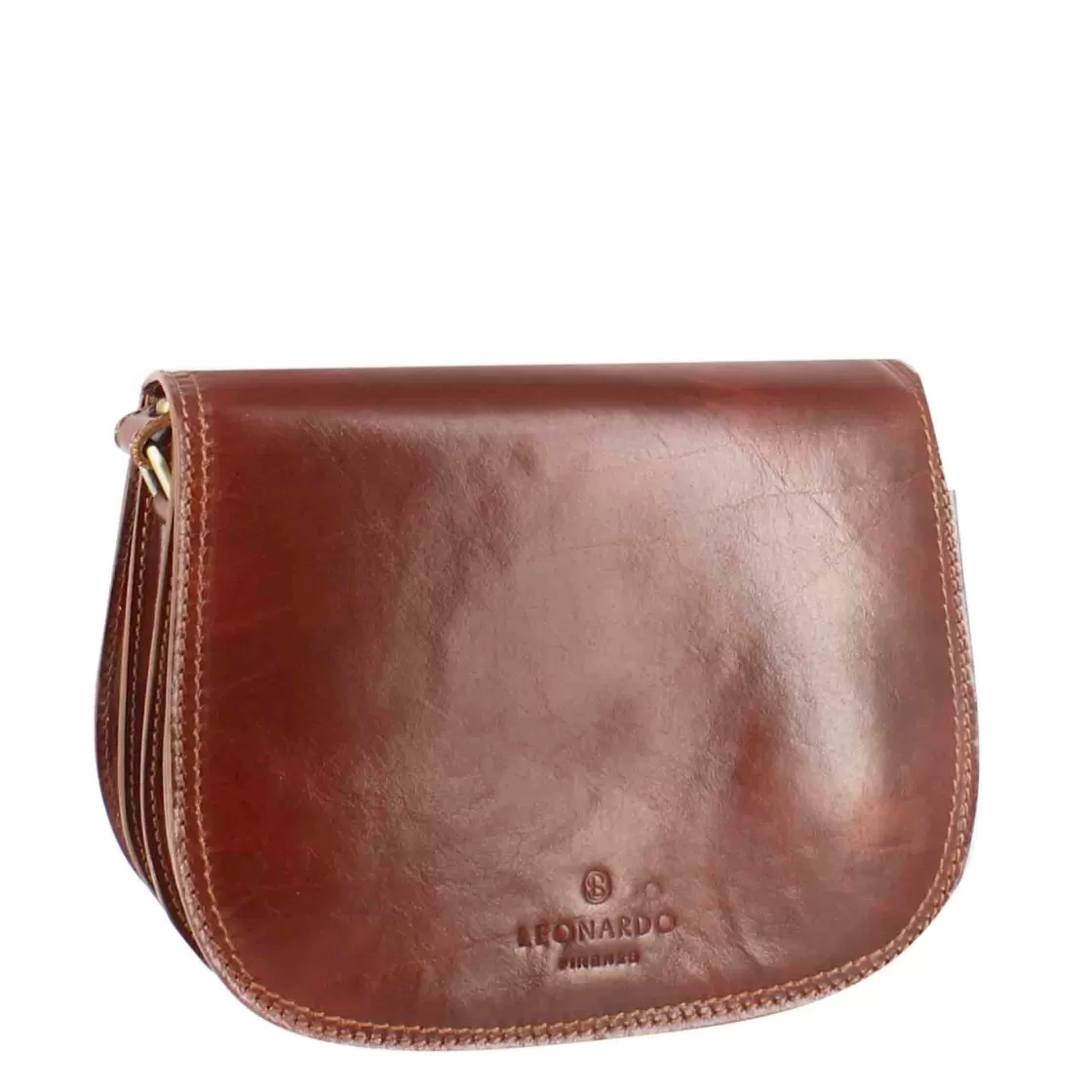 Discount Leonardo Shoes Borsa Essential Da Donna In Pelle Liscia Colore Marrone Scuro