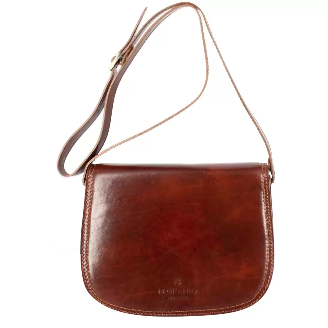Discount Leonardo Shoes Borsa Essential Da Donna In Pelle Liscia Colore Marrone Scuro