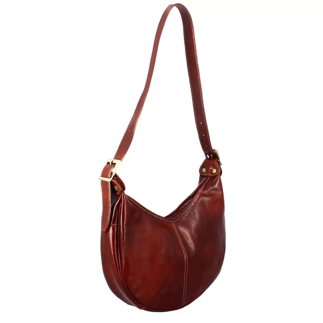 Flash Sale Leonardo Shoes Borsa Shopper City Da Donna Classica In Pelle Liscia Colore Marrone