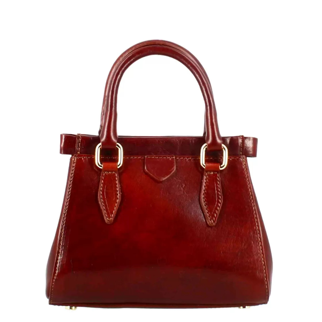 Fashion Leonardo Shoes Borsetta A Mano Fiorenza In Pelle Con Tracolla Rimovibile Colore Marrone