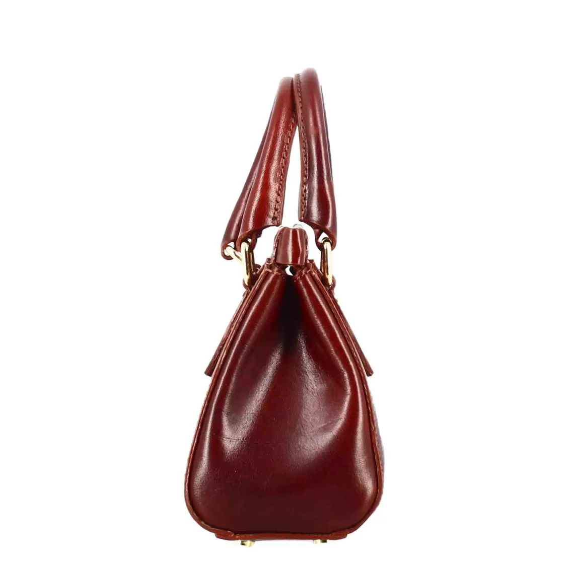 Fashion Leonardo Shoes Borsetta A Mano Fiorenza In Pelle Con Tracolla Rimovibile Colore Marrone