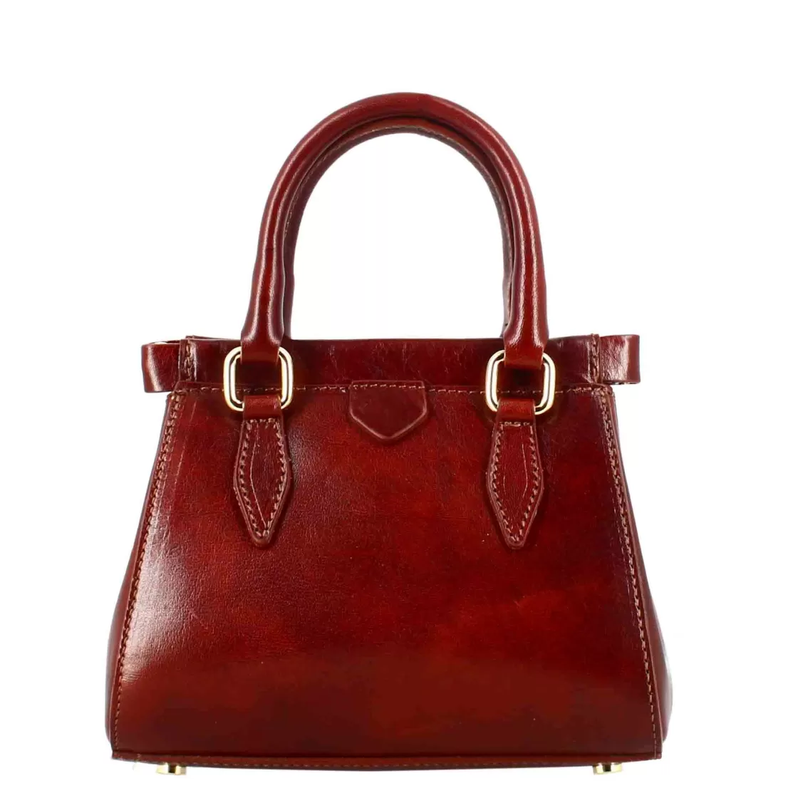 Fashion Leonardo Shoes Borsetta A Mano Fiorenza In Pelle Con Tracolla Rimovibile Colore Marrone