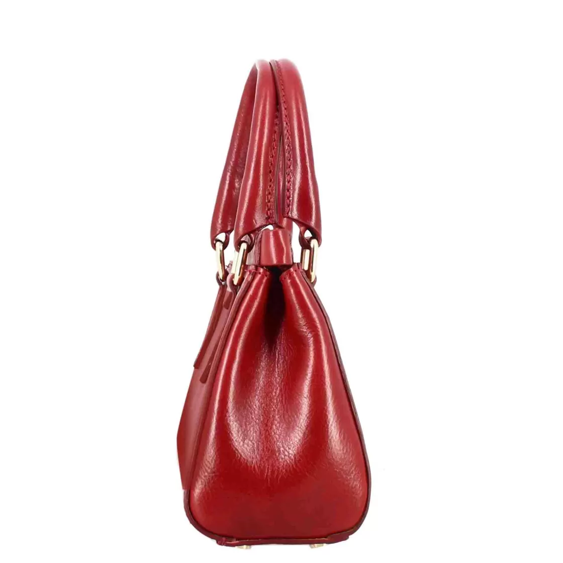 Flash Sale Leonardo Shoes Borsetta A Mano Fiorenza In Pelle Con Tracolla Rimovibile Colore Rosso