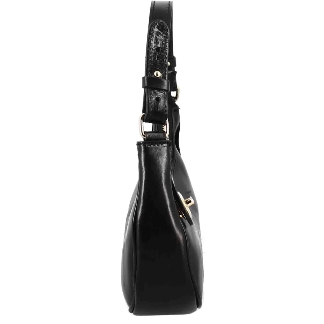 Best Leonardo Shoes Borsetta A Spalla Jane In Pelle Con Tracolla Rimovibile Colore Nero