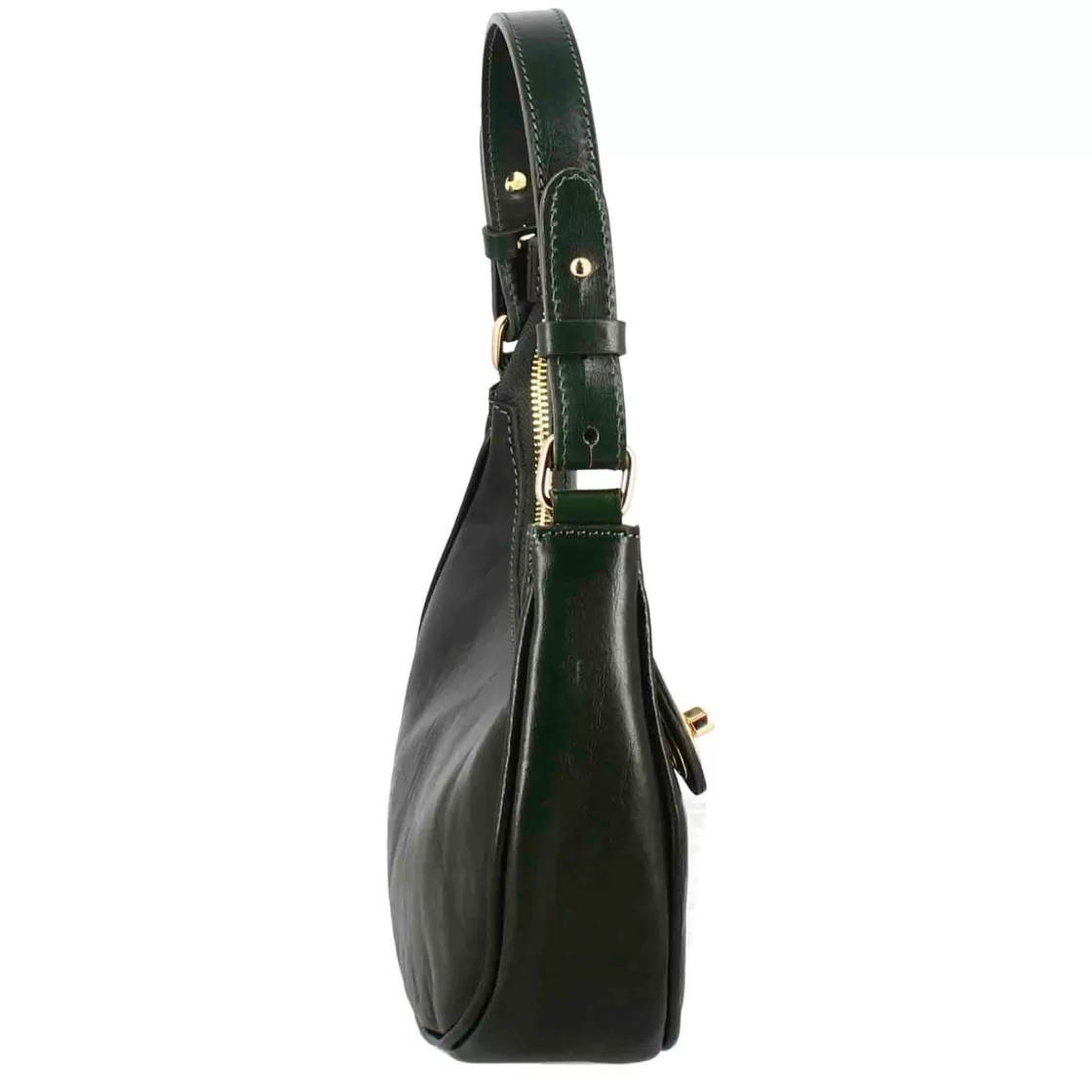 Hot Leonardo Shoes Borsetta A Spalla Jane In Pelle Con Tracolla Rimovibile Colore Verde
